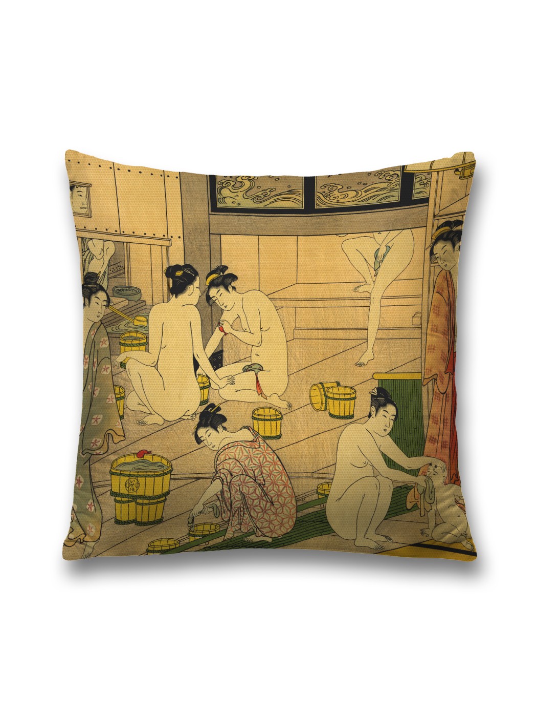 

Наволочка декоративная JoyArty "Японская баня" на молнии, 45x45 см