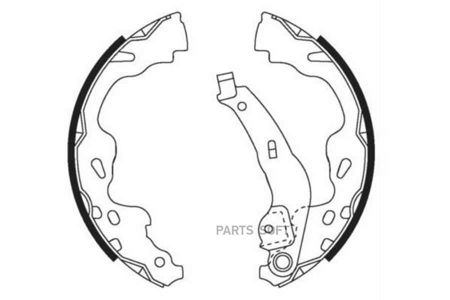 

Колодки барабанные PEUGEOT 107/CITROEN C1/OPEL AGILA 05->/SUZUKI/TOYOTA