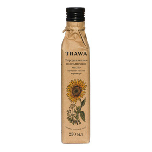 

Масло подсолнечное Trawa сыродавленное с эфирным маслом кориандра 250 мл