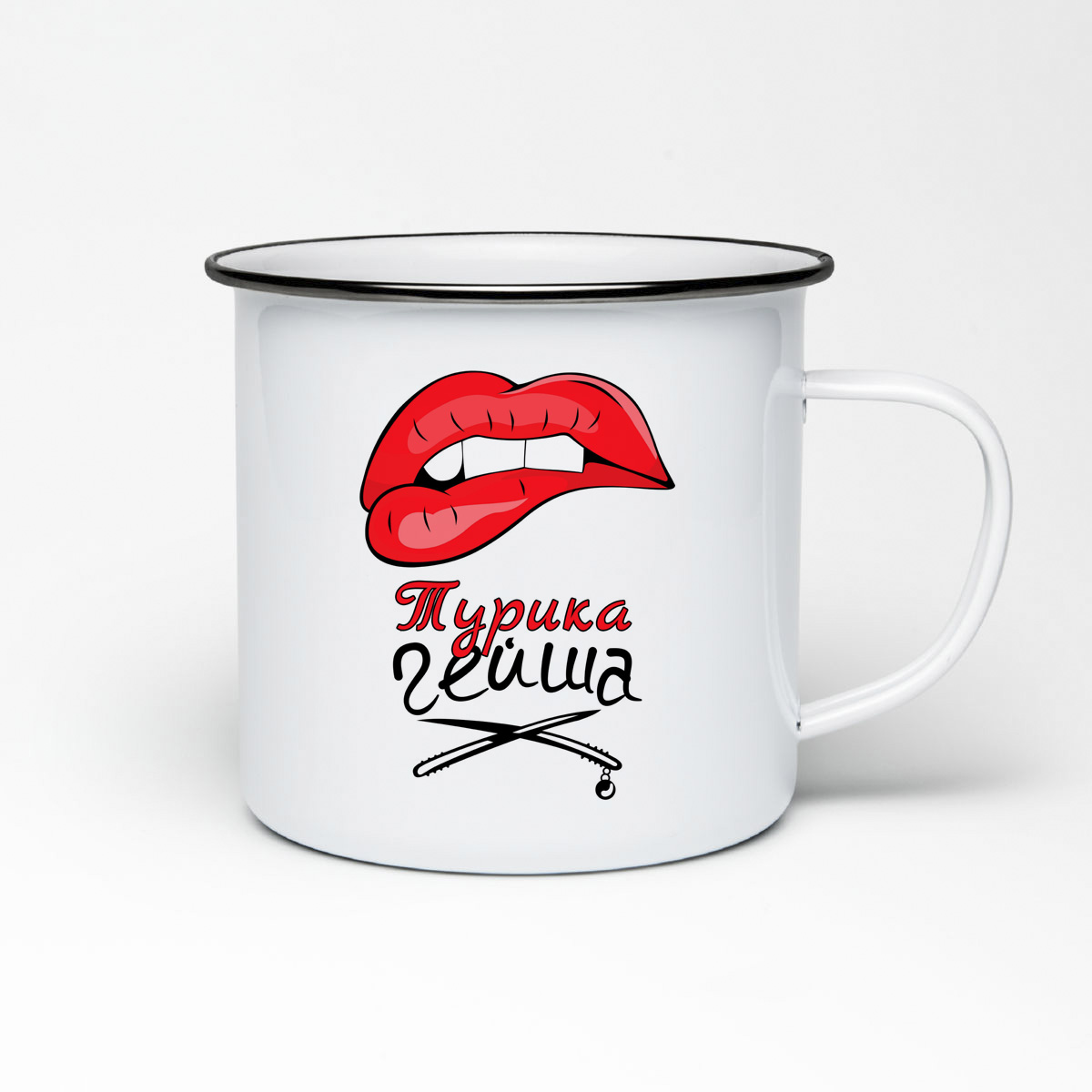

Кружка металлическая CoolPodarok Турика Гейша