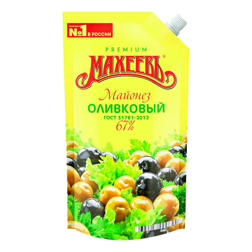 

Майонез Махеевъ Оливковый 67% 400 мл