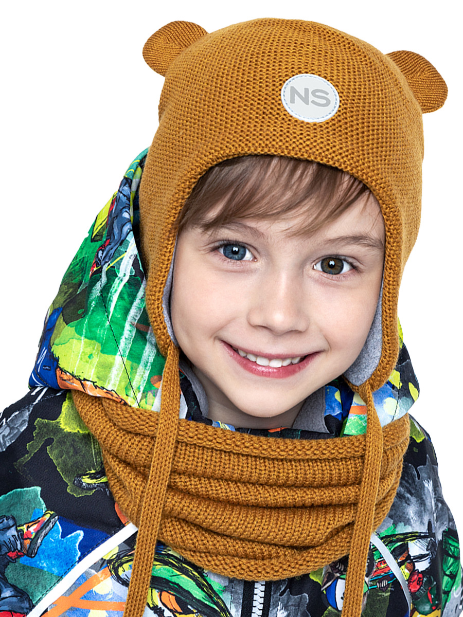 

Шапка детская NIKASTYLE 11м7323, желтый, 48, 11м7323