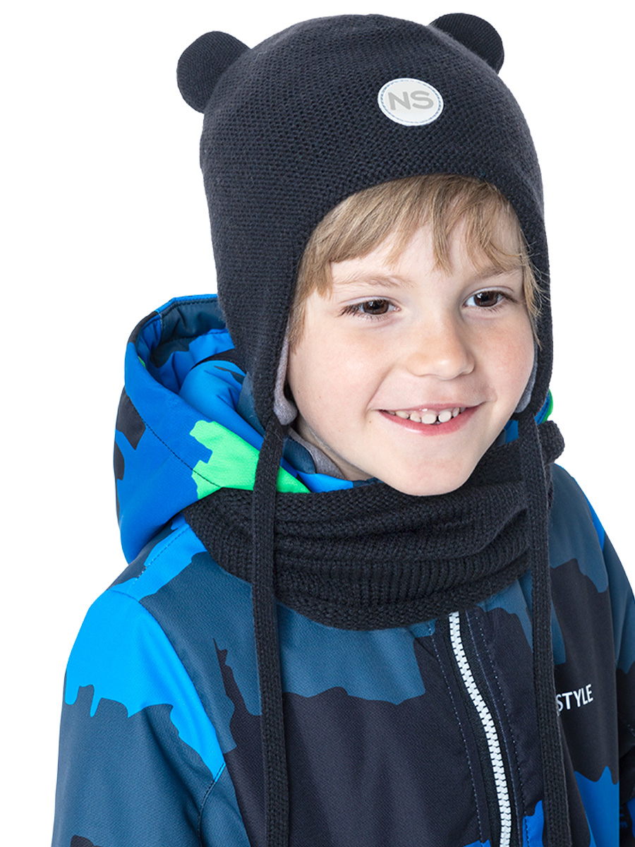 

Шапка детская NIKASTYLE 11м7323, черный, 50-52, 11м7323