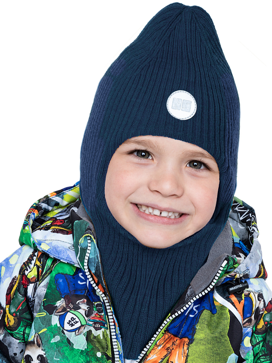 

Балаклава детская NIKASTYLE 10м7723, неви, 50-52, Синий, 10м7723