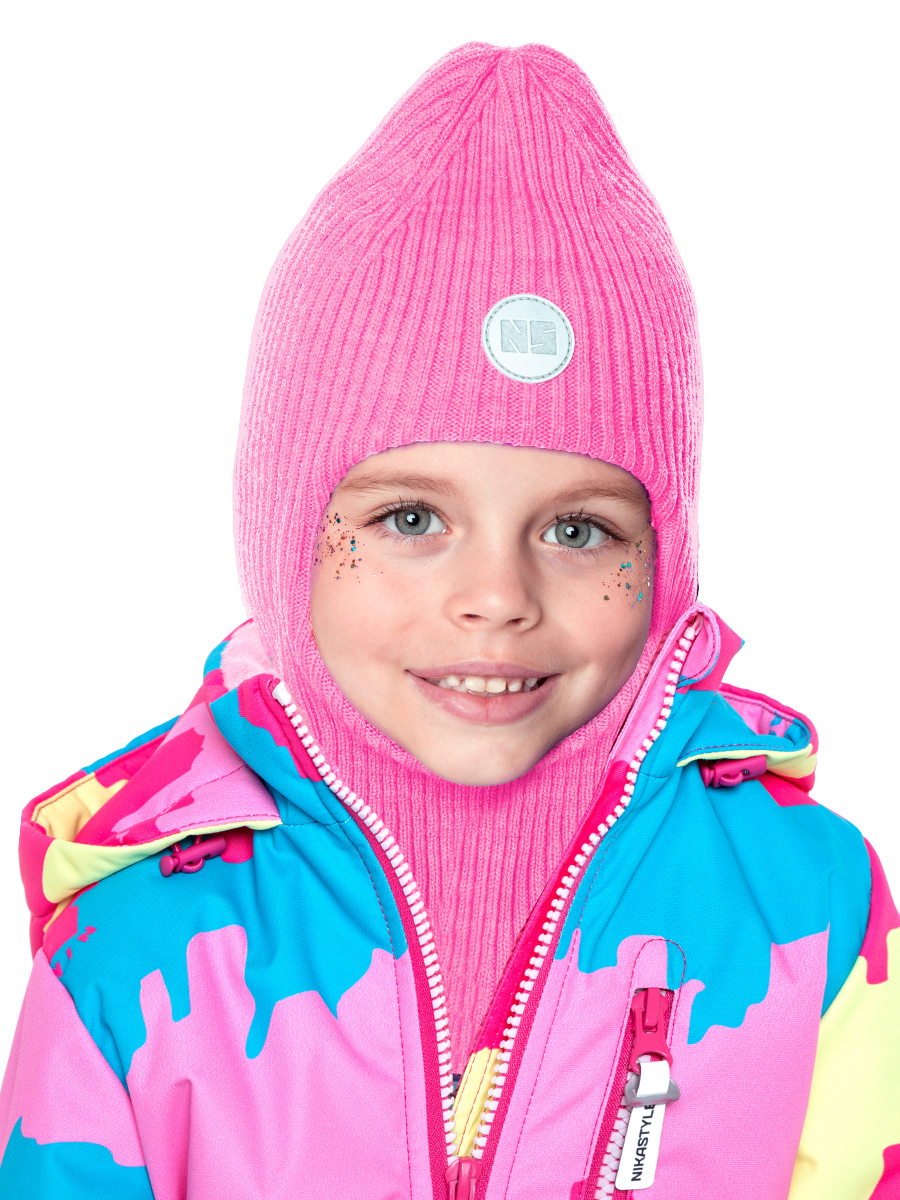 

Балаклава детская NIKASTYLE 10м7623, розовый, 50-52, 10м7623