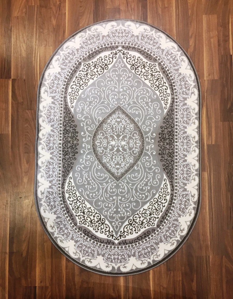 фото Ковер rixos 4088a прямой белый/серый 150x230 sofia rugs