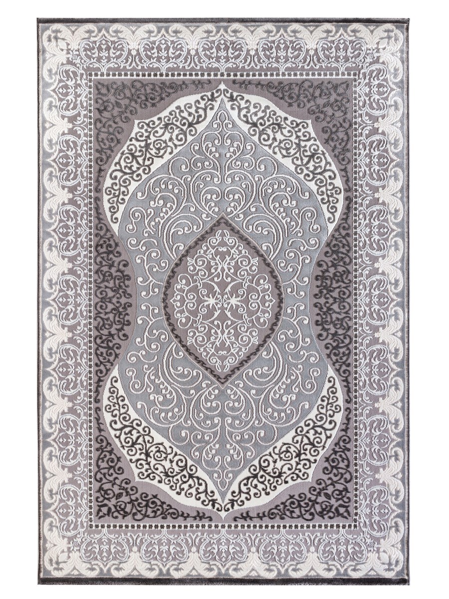 фото Ковер rixos 4088a прямой белый/серый 150x230 sofia rugs