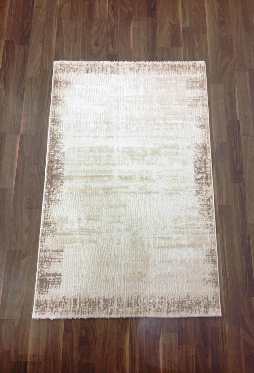 фото Ковер rixos 4087a прямой белый/крем 80x300 sofia rugs