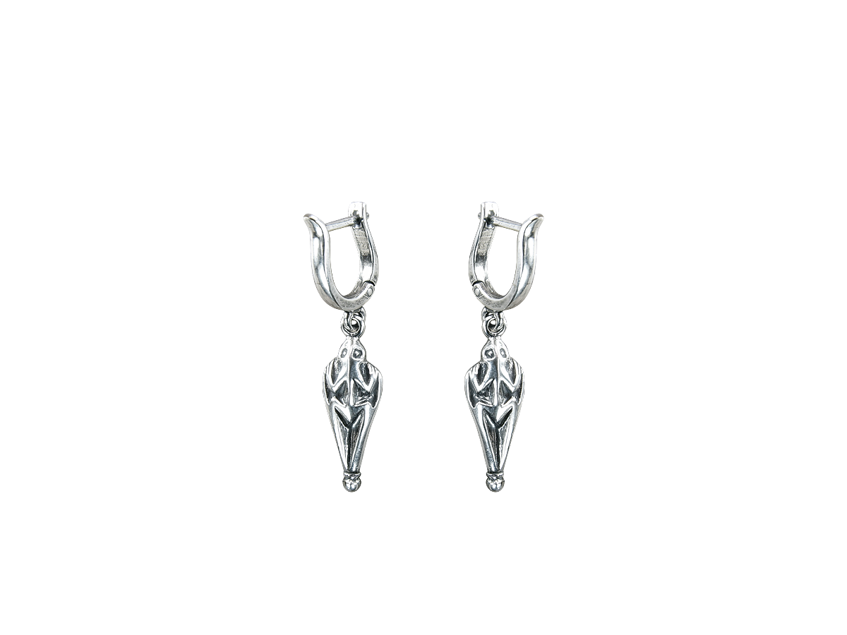

Серьги подвески из серебра Мастерская Алёшиных С27.43.08.00, С27.43.08.00