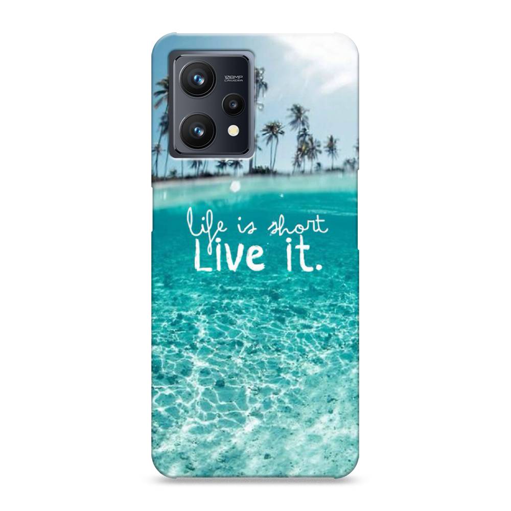 

Пластиковый чехол "Live it" на Realme 9, 257220-5