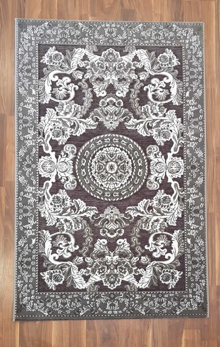 фото Ковер gloria 4060a прямой серый 150x300 sofia rugs