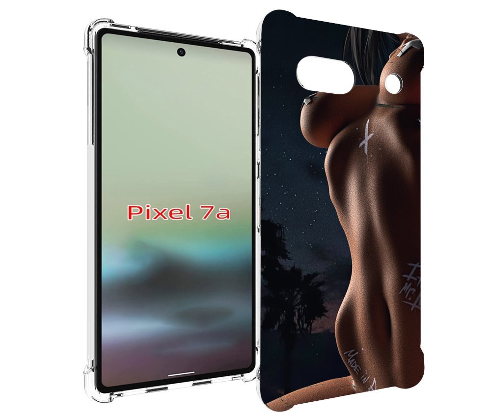 

Чехол MyPads белые-татуировки-на-теле для Google Pixel 7A, Tocco
