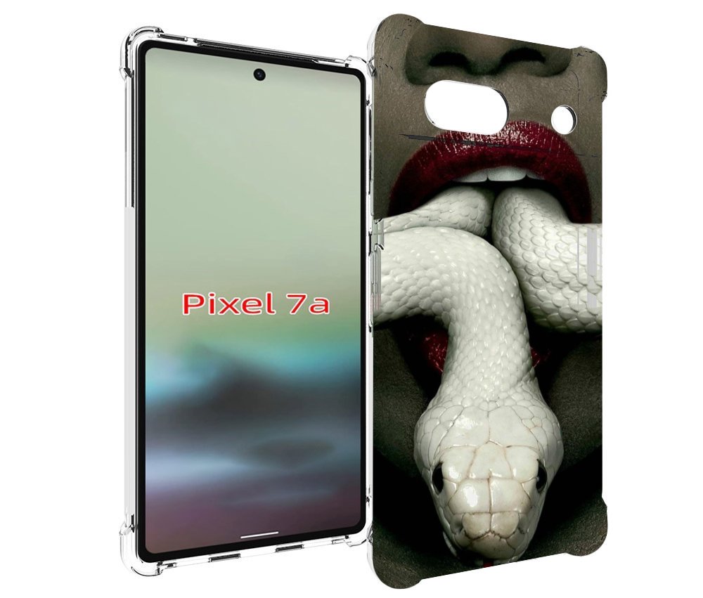 

Чехол MyPads белая-змея для Google Pixel 7A, Tocco