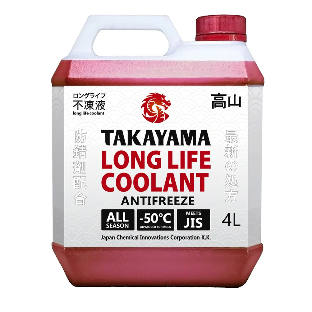 Антифриз Takayama Long Life Coolant -50, красный, 4 л