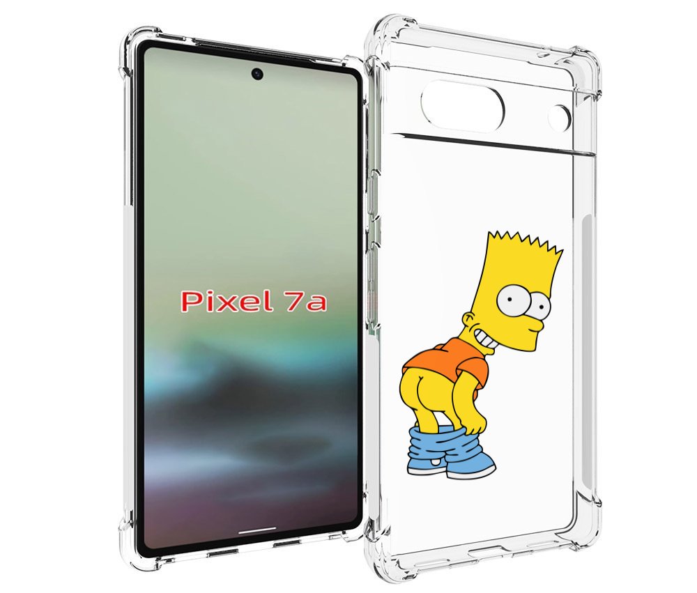 

Чехол MyPads барт-симпсон-довольный для Google Pixel 7A, Tocco