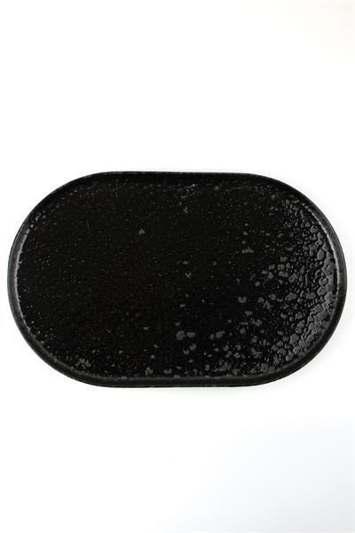 фото Блюдо сервировочное овальное с вертикальным бортом porland black moss por0121, 32 см