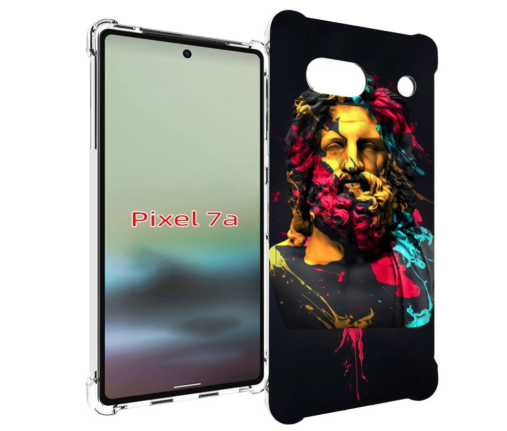 

Чехол MyPads арт-статуя-краски для Google Pixel 7A, Tocco