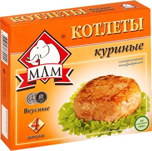 фото Котлеты куриные млм вкусные 335 г дуняша