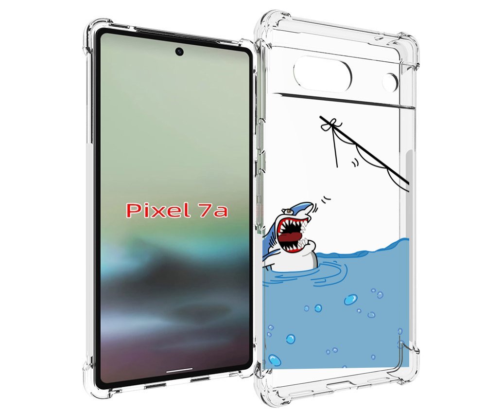 

Чехол MyPads акула-рисунок для Google Pixel 7A, Tocco
