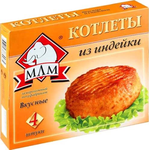 фото Котлеты из индейки млм вкусные 335 г дуняша