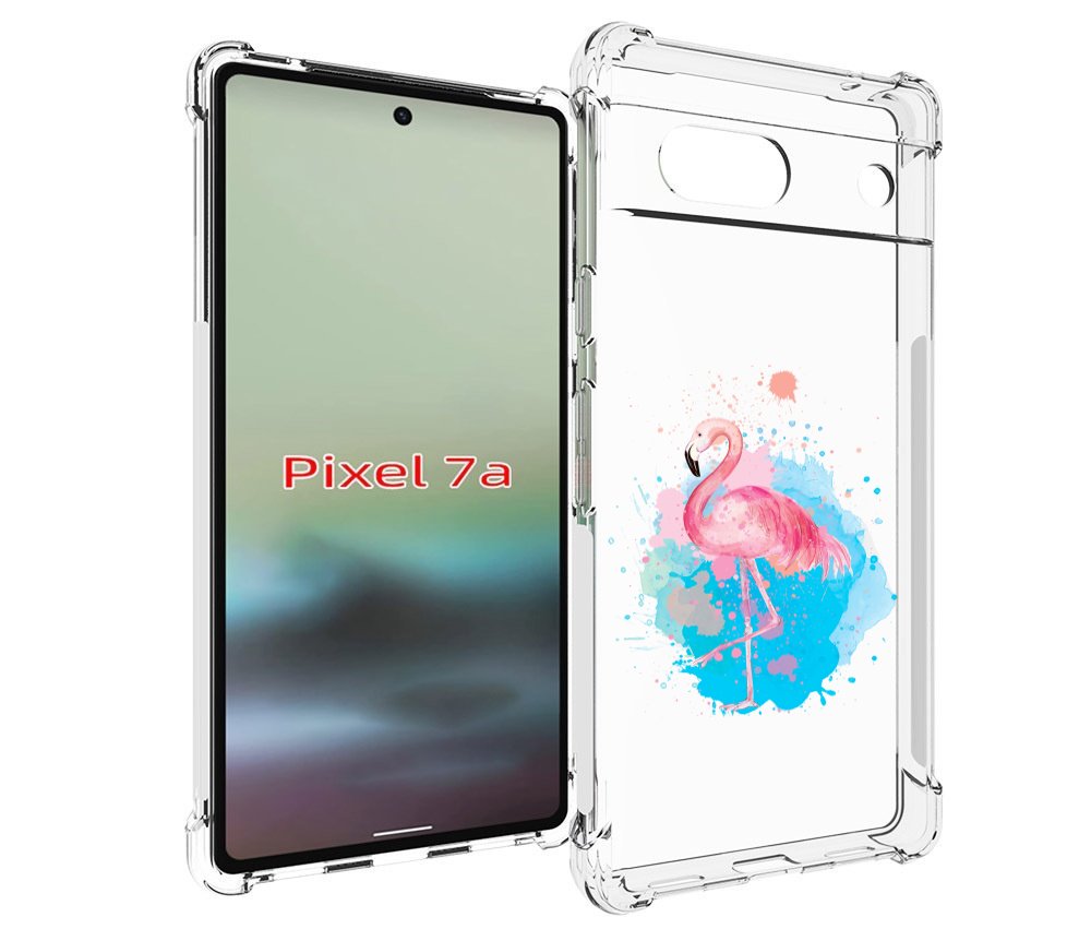 

Чехол MyPads акварельное-фламинго для Google Pixel 7A, Tocco