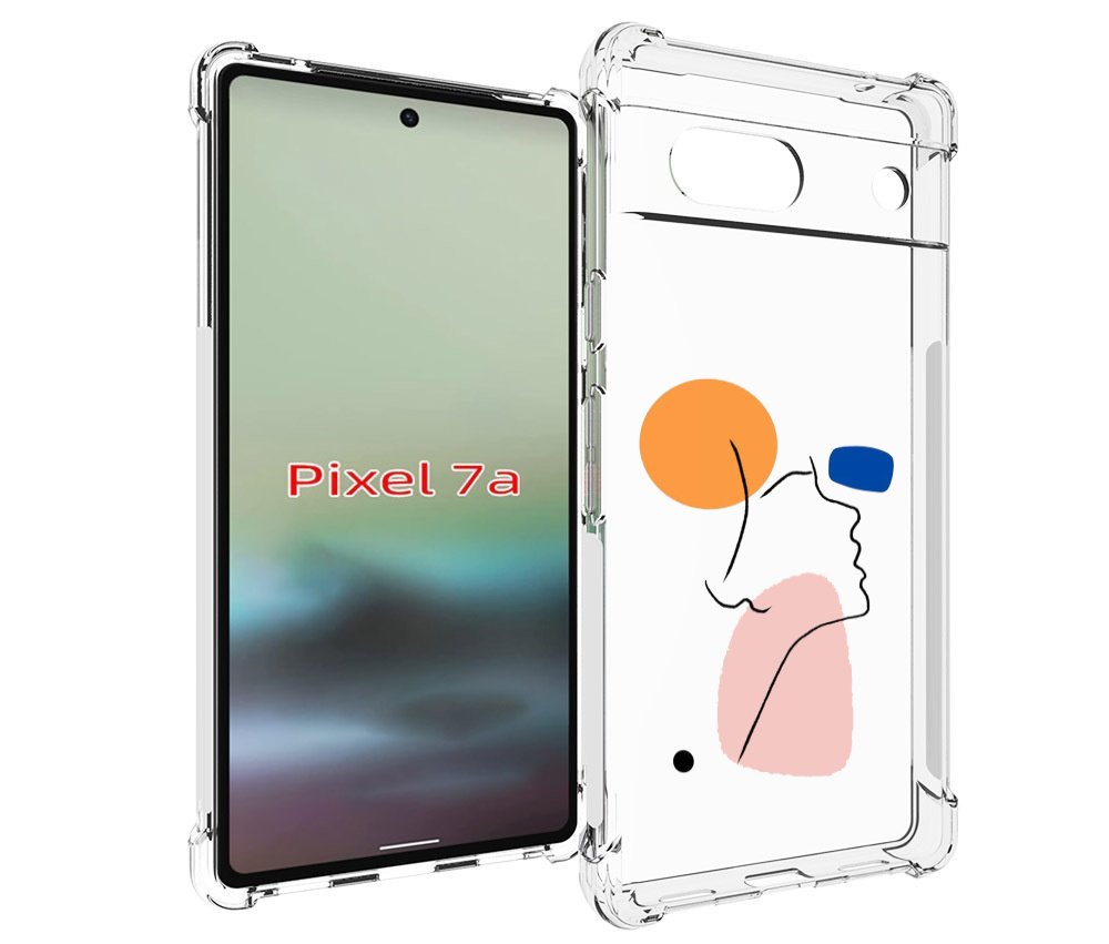 

Чехол MyPads абстракция девушки женский для Google Pixel 7A, Tocco