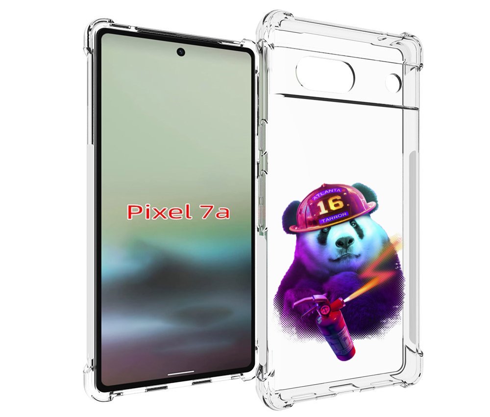

Чехол MyPads Яркая панда детский для Google Pixel 7A, Tocco