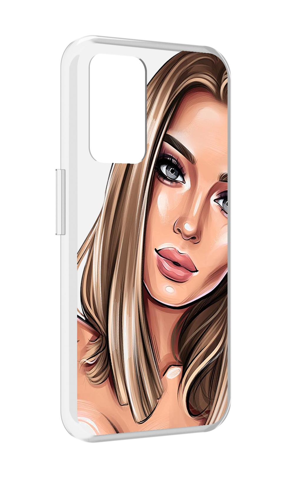 

Чехол MyPads девушка-с-каре женский для Realme GT Neo3T, Прозрачный, Tocco