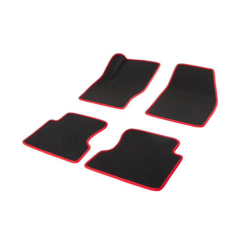 

Комплект ковриков в салон с 3D лапкой ЭВА CellMat Ауди A5 F5, черный-красный, A5