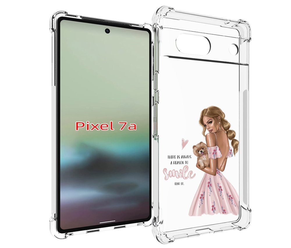 

Чехол MyPads Улыбайся-чаще женский для Google Pixel 7A, Tocco
