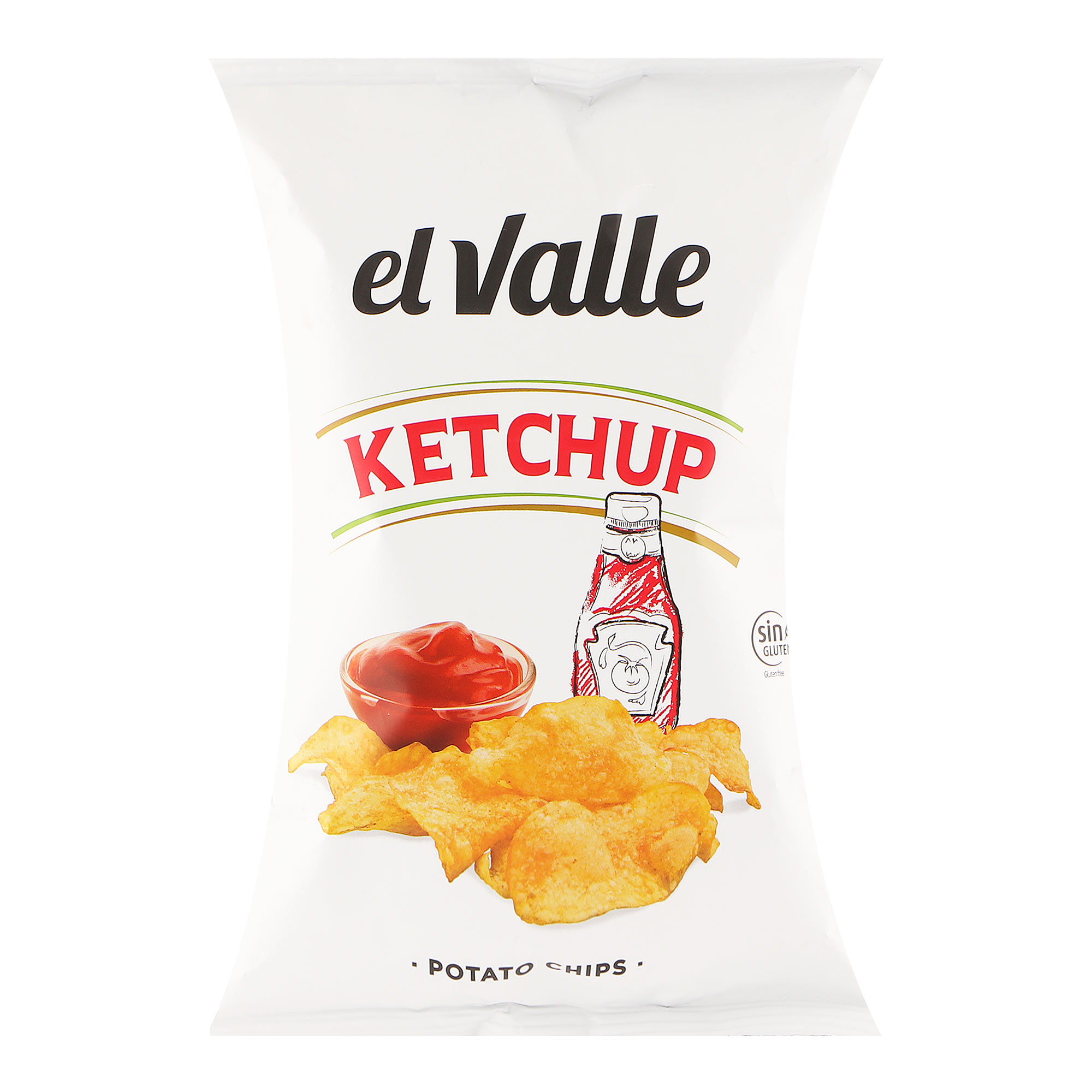 

Чипсы El Valle со вкусом кетчупа, 130 г