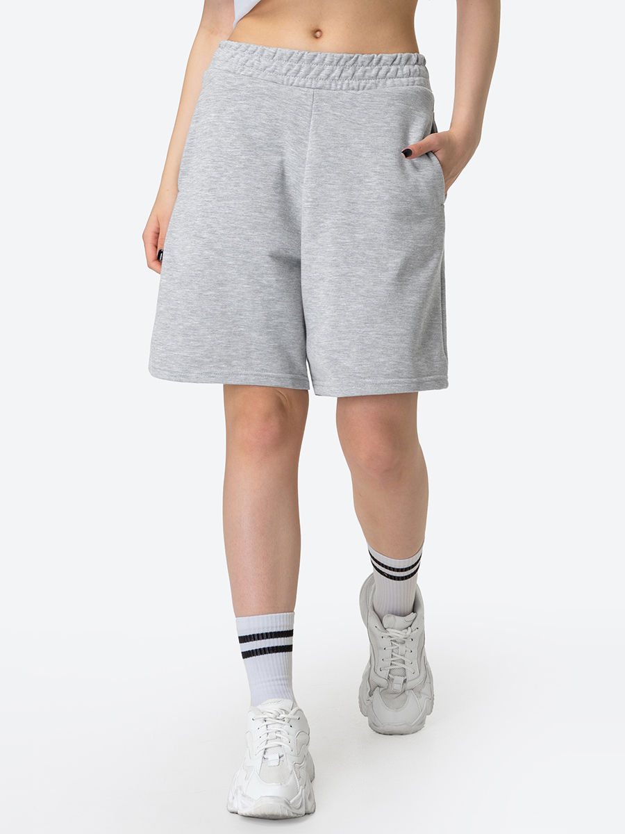 Шорты бермуды женские HappyFox HF4411 серые 42 RU