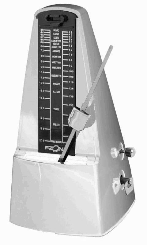 

Метроном механический большой Fzone Fm-310/wh