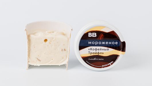 

Мороженое сливочное ВкусВилл Кофейный Трайфл БЗМЖ 75 г