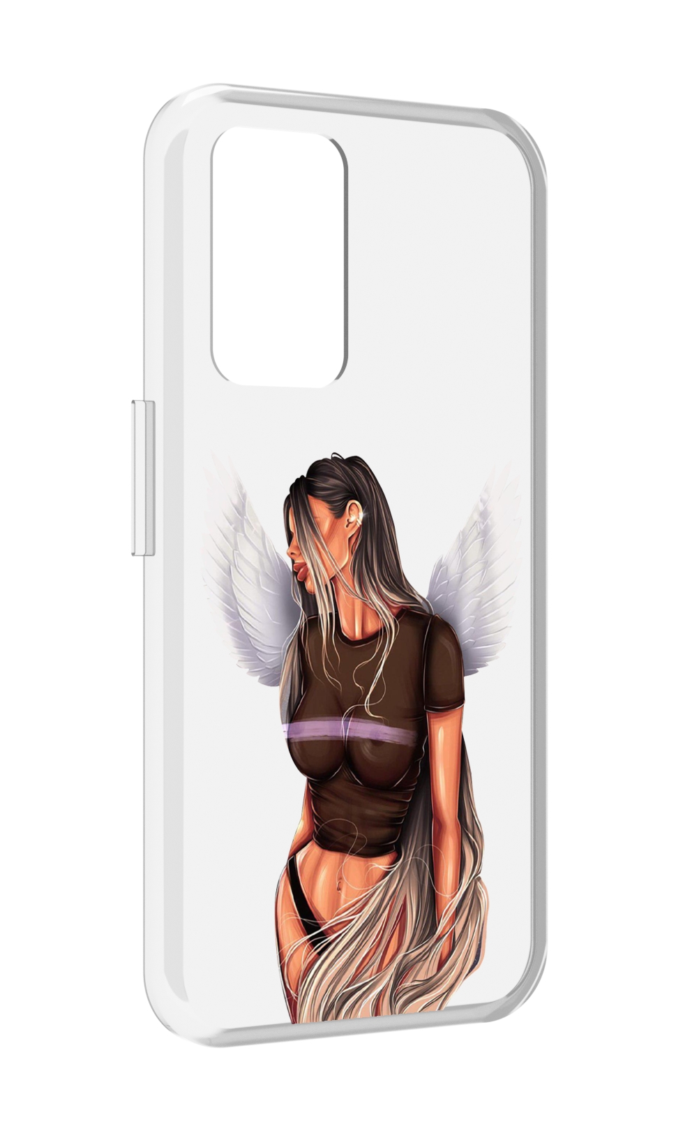 

Чехол MyPads девушка-ангел-с-крыльями женский для Realme GT Neo3T, Прозрачный, Tocco