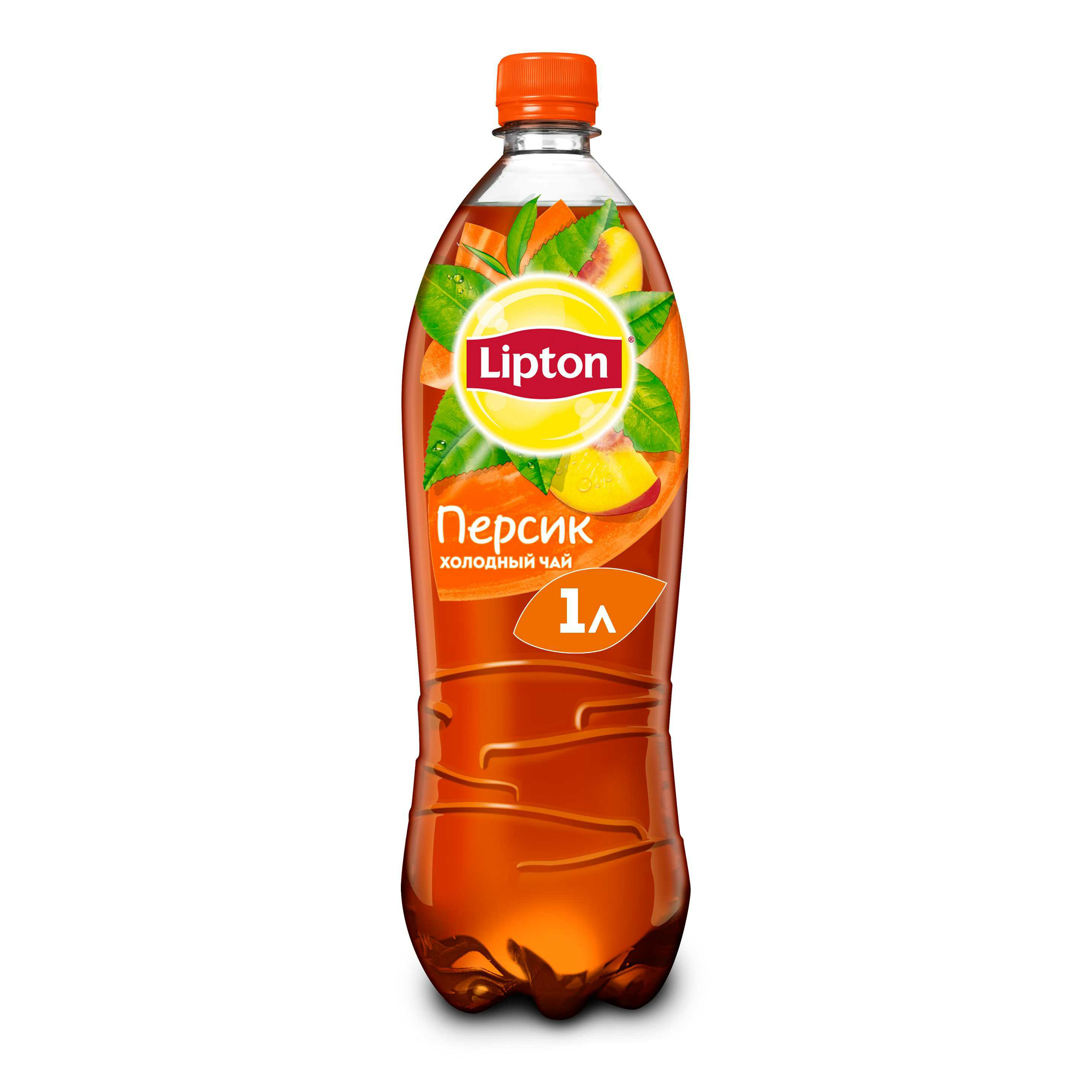 

Холодный чай черный Lipton Персик 1 л