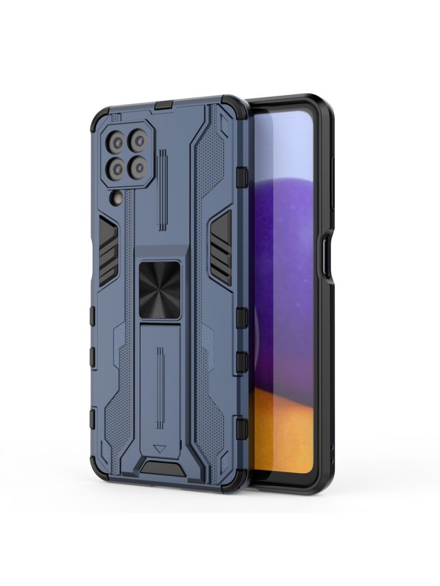 

Brodef Sonic Противоударный с подставкой чехол для Samsung Galaxy A22 Синий