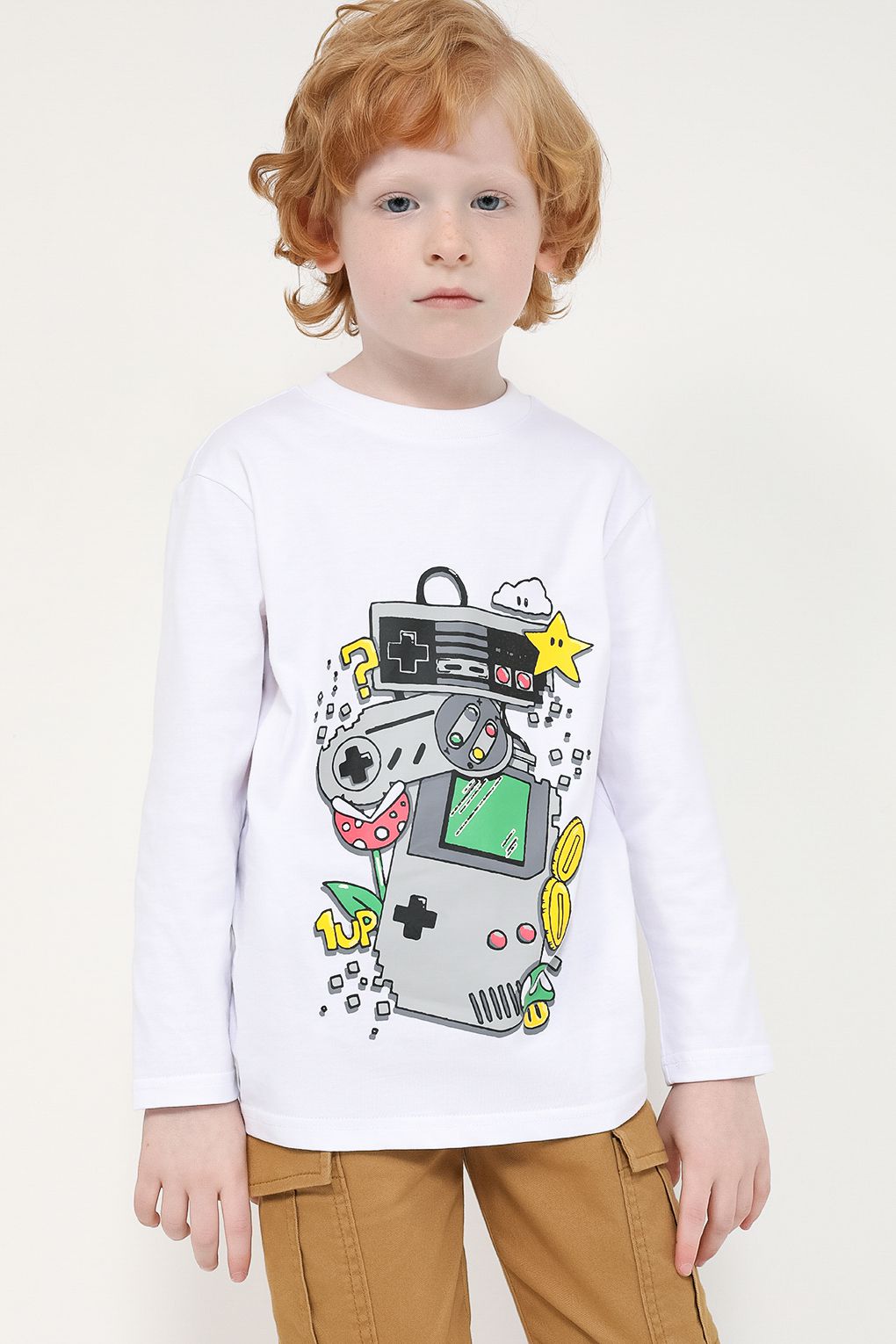 

Лонгслив детский GIOCO G23101326CD, белый, 110, G23101326CD