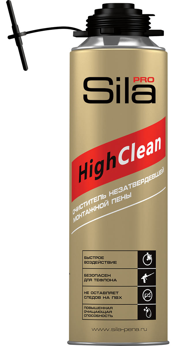 Очиститель монтажной пены Sila High Clean 500 мл