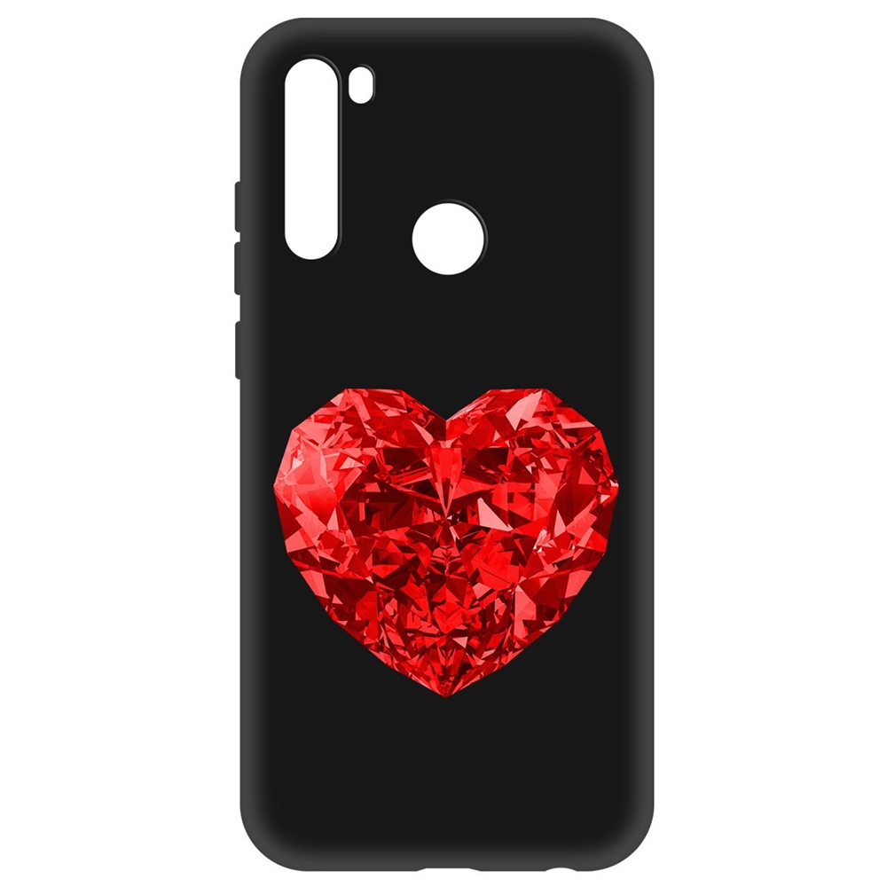 Чехол-накладка Софт Рубиновое сердце для Xiaomi Redmi Note 8t