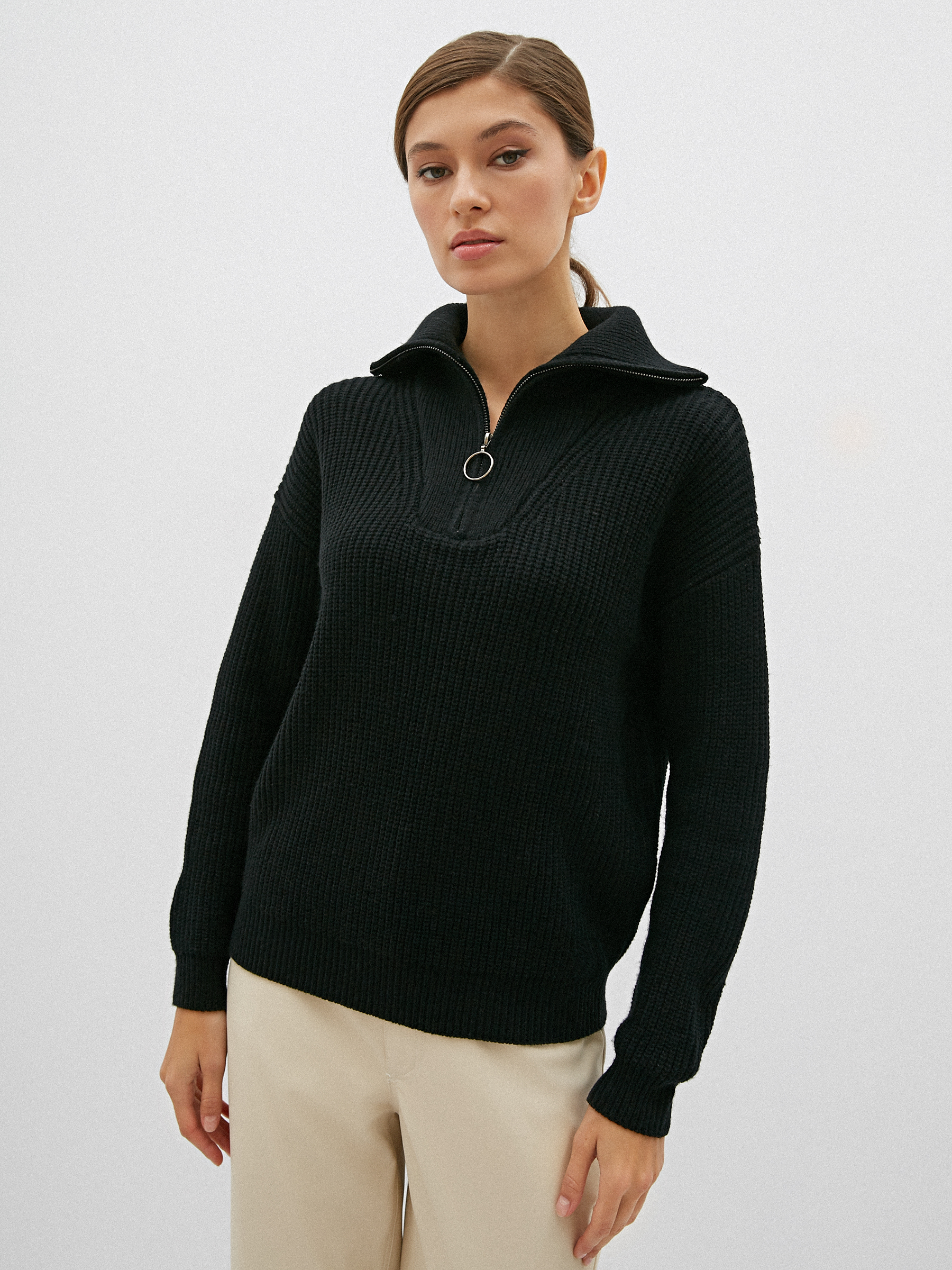 

Джемпер женский Consowear KJL 210644 черный 48 RU, KJL 210644