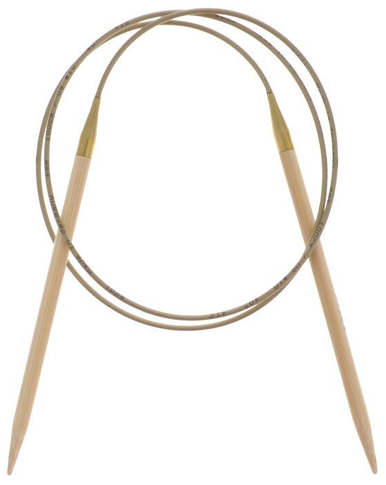 фото Спицы для вязания addi круговые из оливкового дерева, 6 мм, 100 см, арт.575-7/6-100