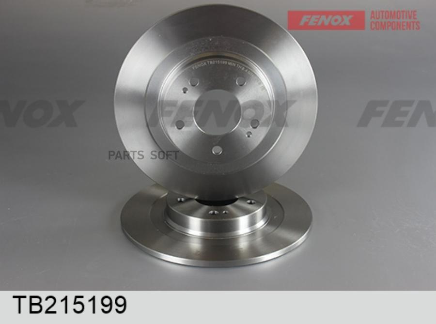 

FENOX TB215199 Диск тормозной | зад прав/лев |