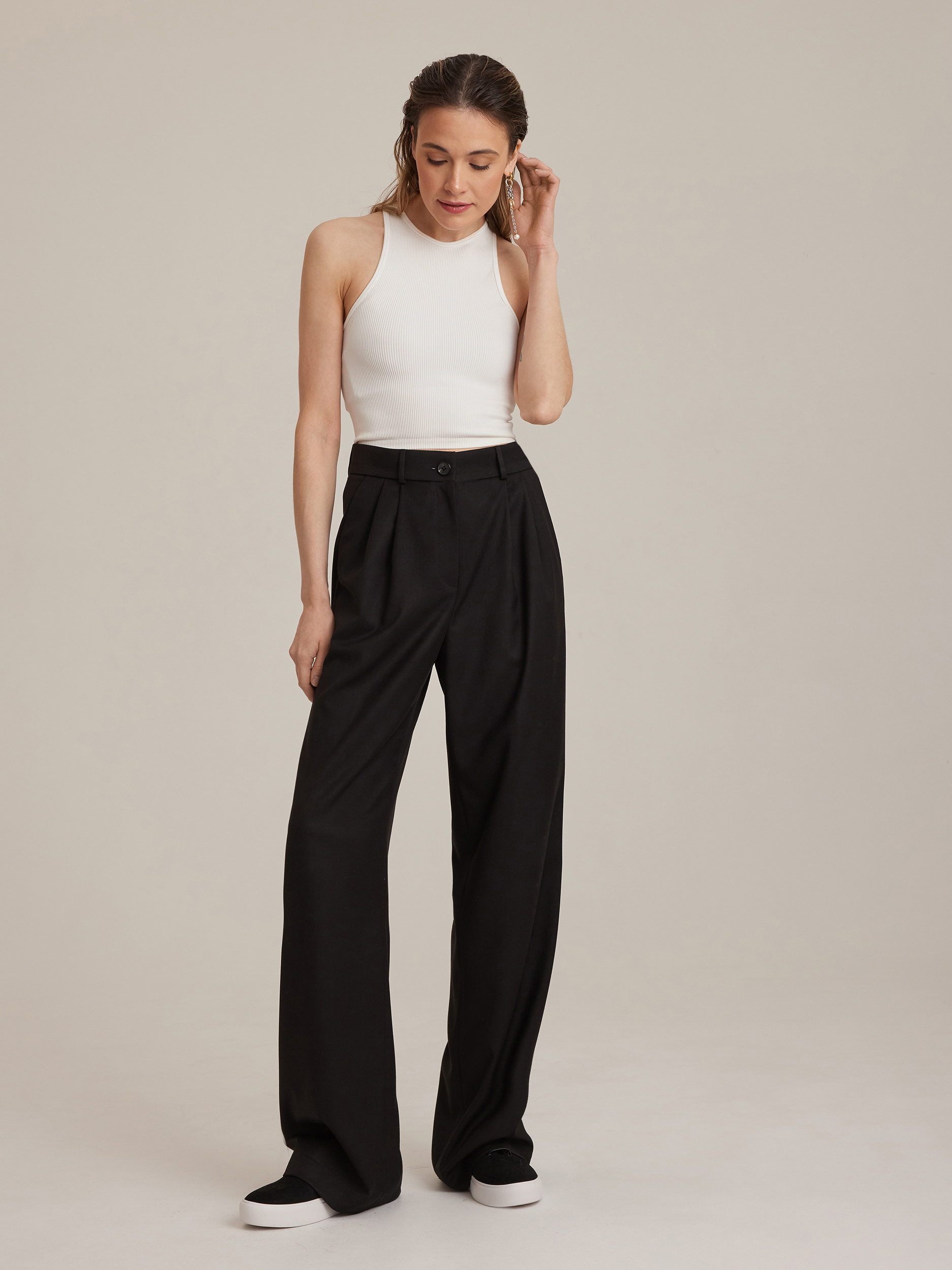 Брюки женские CHALAIA CH230102 черные M