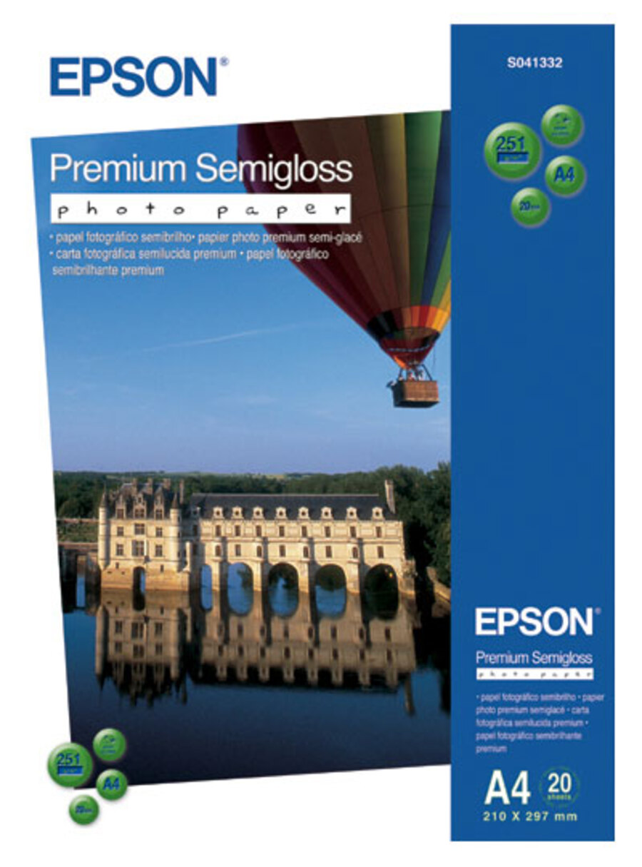 Полуглянцевая фотобумага EPSON Premium Semigloss Photo Paper A4 20 листов, 260г/м2 100036327470 белый