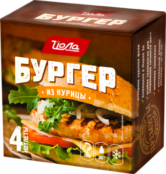

Котлета куриная Йола бургер 380 г
