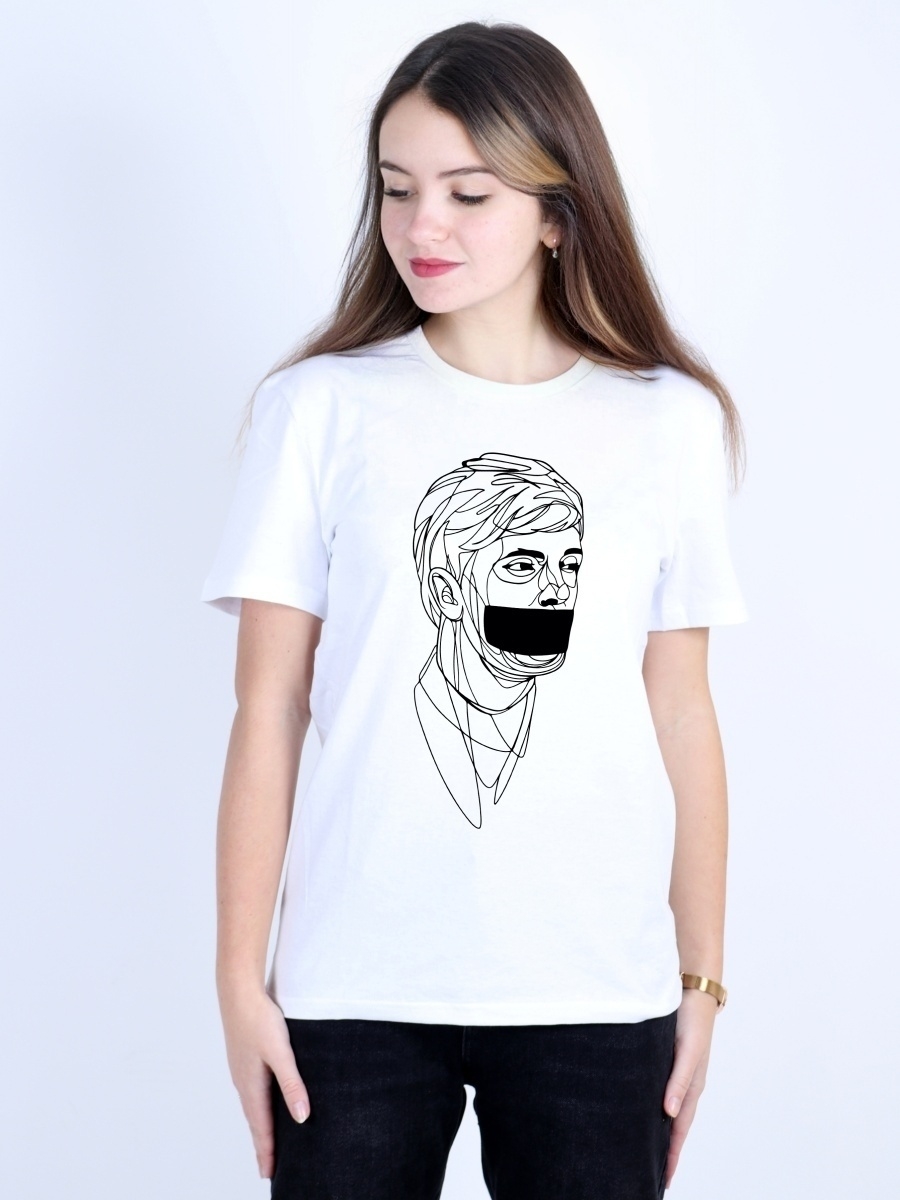 фото Футболка женская сувенирshop kmimp1 белая m