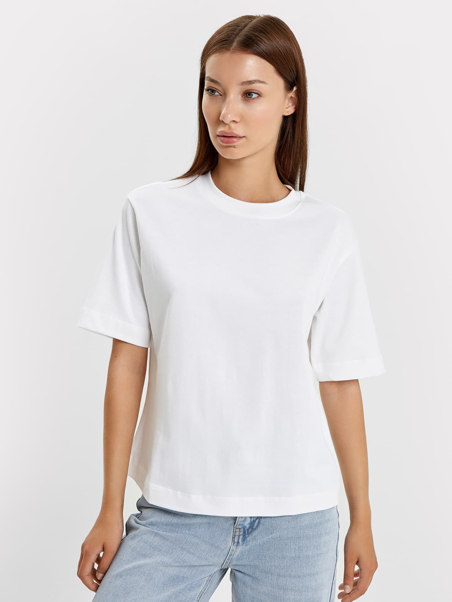 

Футболка женская MARK FORMELLE 302862 22 белая 164/170-104-110, Белый, ФУТБОЛКА ЖЕНСКАЯ 302862