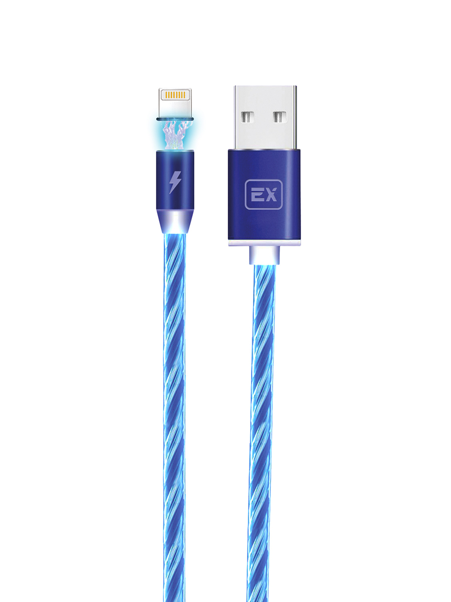 фото Кабель usb/lightning apple iphone exployd magnetic sonder blue 1m