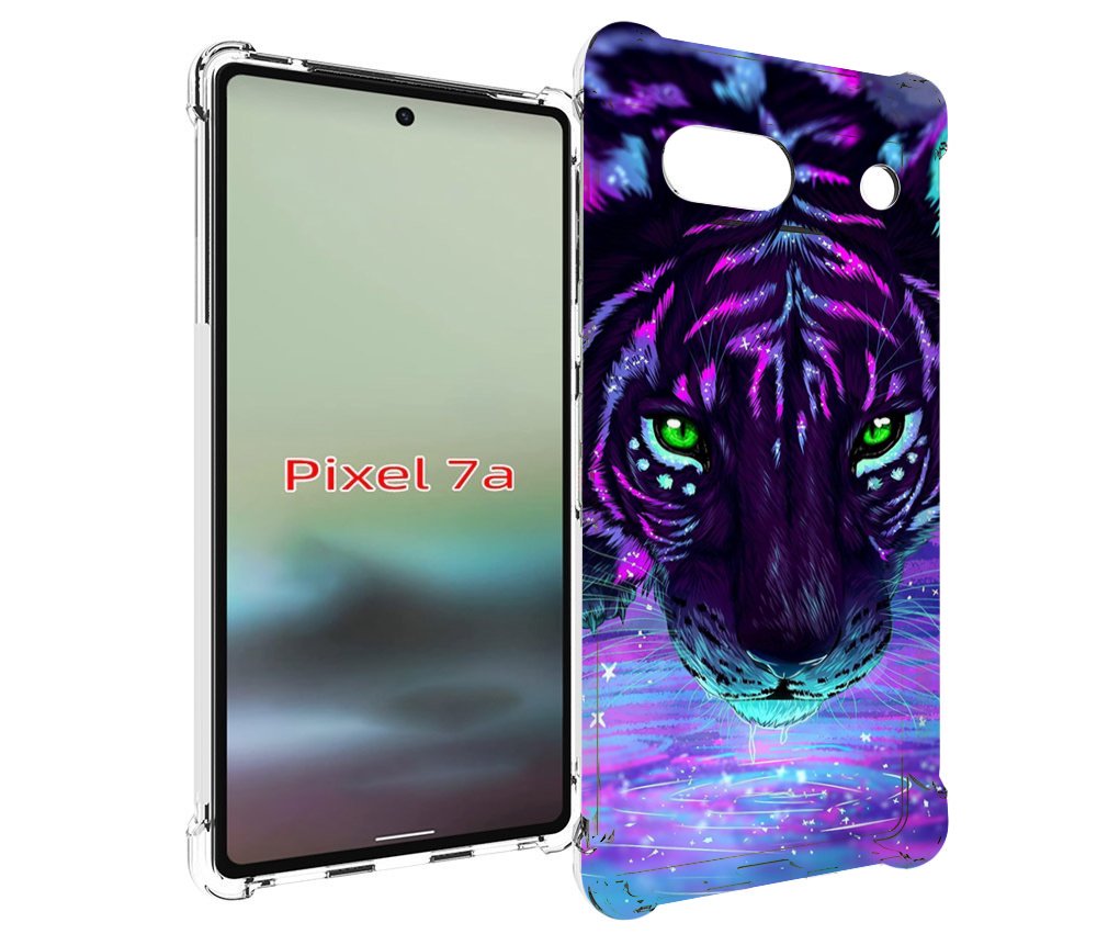 

Чехол MyPads Тигр-неон для Google Pixel 7A, Tocco